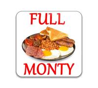 Gift Insanity Full Monty English Breakfast Fry Up 55mm x 55mm Square Fridge Magnet