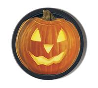 Gift Insanity GLOWING PUMPKIN HALLOWEEN 77mm novelty badge