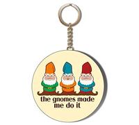Gift Insanity GNOMES MADE ME DO IT 58mm Long Chain KEYRING BOTTLE OPENER