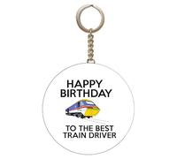 Gift Insanity Happy Birthday To The Best Train Driver 58mm KEYRING BOTTLE OPENER