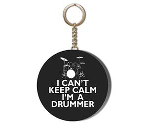 Gift Insanity I CAN'T KEEP CALM I'M A DRUMMER 58mm CHAIN KEYRING BOTTLE OPENER