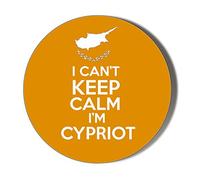 Gift Insanity I CAN'T KEEP CALM I'M GREEK CYPRIOT 45mm Novelty Badge
