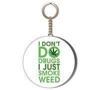Gift Insanity I DON'T DO DRUGS I JUST SMOKE WEED 55mm KEYRING BOTTLE OPENER
