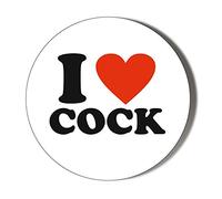 Gift Insanity I LOVE COCK 58mm Fridge Magnet
