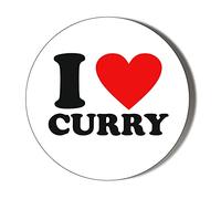 Gift Insanity I LOVE CURRY 38mm Small Novelty Badge