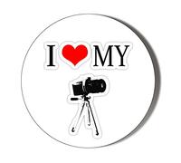 Gift Insanity I LOVE MY CAMERA 58mm Novelty Badge