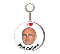 Gift Insanity I Love Phil Collins - Red Heart - 58mm Keyring Bottle Opener