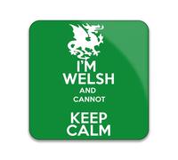 Gift Insanity I'm Welsh And Cannot Keep Calm Welsh Griffin 55mm x 55mm Square Fridge Magnet
