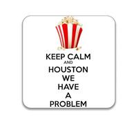 Gift Insanity Keep Calm And Houston We Have A Problem 55mm x 55mm SQUARE MAGNET