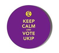 Gift Insanity KEEP CALM AND VOTE UKIP 77mm Novelty Badge