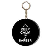 Gift Insanity KEEP CALM I'M A BARBER BLACK 58mm Long Chain KEYRING BOTTLE OPENER