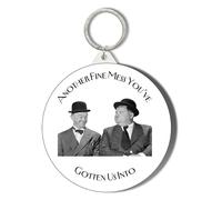 Gift Insanity LAUREL AND HARDY - ANOTHER FINE MESS - 58mm Keyring