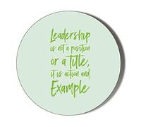 Gift Insanity LEADERSHIP IS NOT A POSITION 45mm Medium Novelty Badge