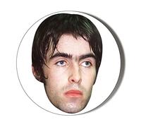 Gift Insanity LIAM GALLAGHER FACE Small 45mm SUPER SAFE CLIP BADGE