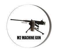 Gift Insanity M2 MACHINE GUN WHITE 77mm Fridge Magnet