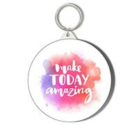 Gift Insanity MAKE TODAY AMAZING LARGE 58mm ROUND KEYRING