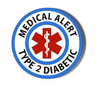 Gift Insanity MEDICAL ALERT TYPE 2 DIABETES 45mm SUPER SAFE CLIP BADGE