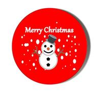 Gift Insanity MERRY CHRISTMAS ENGLISH SNOWMAN 77mm Fridge Magnet