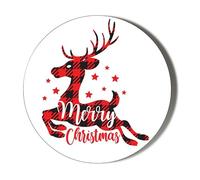 Gift Insanity MERRY CHRISTMAS - LEAPING REINDEER - 45mm SUPER SAFE CLIP BADGE