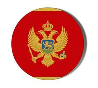 Gift Insanity MONTENEGRO FLAG 58mm Magnetic Bottle Opener