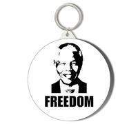 Gift Insanity NELSON MANDELA FREEDOM 45mm Short Chain Mirror Keyring