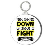 Gift Insanity NOT GOING DOWN WITHOUT A FIGHT - ENDOMETRIOSIS DISEASE AWARENESS - 58mm Keyring