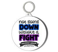 Gift Insanity NOT GOING DOWN WITHOUT A FIGHT - RHEUMATOID ARTHRITIS AWARENESS - 58mm Keyring