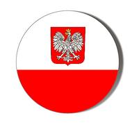 Gift Insanity POLAND FLAG 58mm Novelty Badge