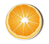 Gift Insanity POP ART - SLICE OF ORANGE 38mm SMALL NOVELTY BADGE