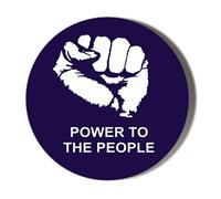 Gift Insanity POWER TO THE PEOPLE FIST 58mm Novelty Badge