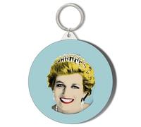 Gift Insanity PRINCESS DIANA BLUE 45mm Short Chain Mirror Keyring