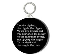 Gift Insanity RAPPER'S DELIGHT - LYRICS - HIP HOP - 45mm Keyring