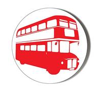 Gift Insanity RED LONDON ROUTEMASTER BUS - 58mm Large Badge