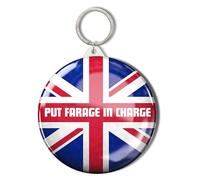 Gift Insanity REFORM PARTY UNION JACK - PUT FARAGE IN CHARGE - 58mm Keyring
