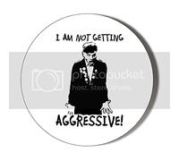 Gift Insanity RIK YOUNG ONES I AM NOT GETTING AGGRESSIVE 45mm SUPER SAFE CLIP BADGE