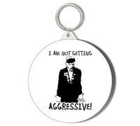 Gift Insanity RIK, YOUNG ONES, I'M NOT GETTING AGGRESSIVE 45mm Short Chain Mirror Keyring