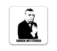 Gift Insanity Sean Connery James Bond Shaken Not Stirred 55mm x 55mm SQUARE MAGNET