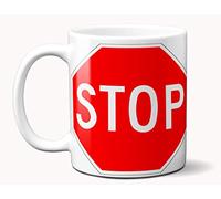 Gift Insanity Stop Sign Printed 11oz Ceramic Mug