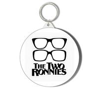 Gift Insanity THE TWO RONNIES LOGO - CLASSIC TV - 45mm Short Chain Mirror Keyring