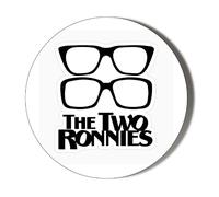 Gift Insanity THE TWO RONNIES LOGO - CLASSIC TV - 77mm Pocket Mirror