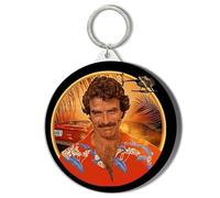 Gift Insanity TOM SELLECK - MAGNUM PI ILLUSTRATION - 58mm Keyring