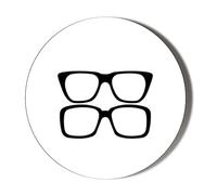 Gift Insanity TWO RONNIES GLASSES 45mm SUPER SAFE CLIP BADGE