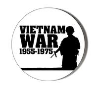 Gift Insanity VIETNAM WAR 1955 - 1975 WAR VETERAN E 58mm novelty badge