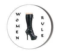 Gift Insanity WOMEN RULE DOMINATRIX 45mm novelty badge