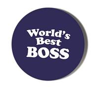 Gift Insanity WORLDS BEST BOSS 45mm novelty badge
