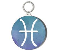 Gift Insanity ZODIAC SIGNS WATERCOLOUR PISCES 45mm Keyring