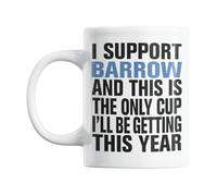 Gift Island Barrow Football Secret Santa Mug Gift for Barrow Supporters | Mug Gift for Barrow Fans | Football Stuff, Joke Mug for Friends, Colleague, Cousin, Uncle, Dad, Father, Son, Brother 11oz
