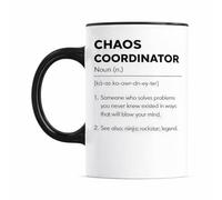 Gift Island Chaos Coordinator Mug - Secret Santa Manager Mug - Funny Gifts for Work Colleague Gifts for Women or Men - Funny Leaving Present - Work Bestie - Working Wife 11 oz Coffee Cup