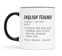 Gift Island English Teacher Mug | English Teacher Gifts | Funny Coffee Mug - Birthday Gift | Secret Santa | Gift for Colleague, Friend, School 11oz Black Handle