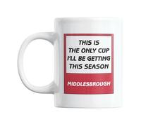 Gift Island Football Secret Santa Mug Gift for Middlesbrough Supporters | Mug Gift for Middlesbrough Fans | Football Stuff, Joke Mug for Friends, Colleague, Cousin, Uncle, Dad, Father, Son, Brother